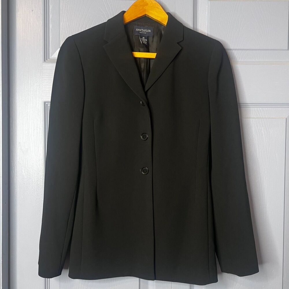 Ann Taylor Petites Black Basic Single Breasted 3 … - image 3